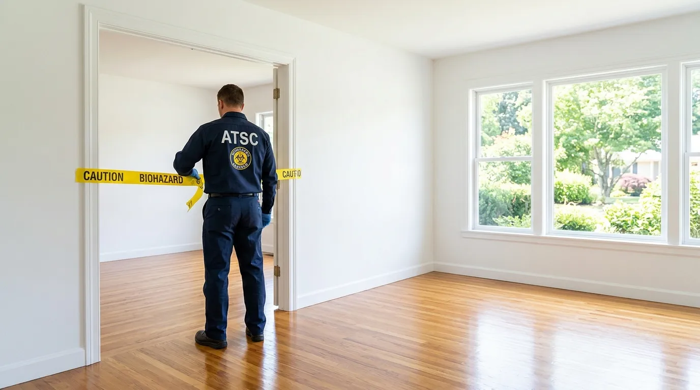 Certified biohazard cleanup crew performing Trauma Scene Cleanup in Land O' Lakes